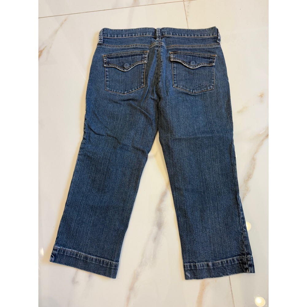 New York & Company Womens Blue Denim Capri Jeans Size 6 Medium Wash Cropped - Picture 5 of 5
